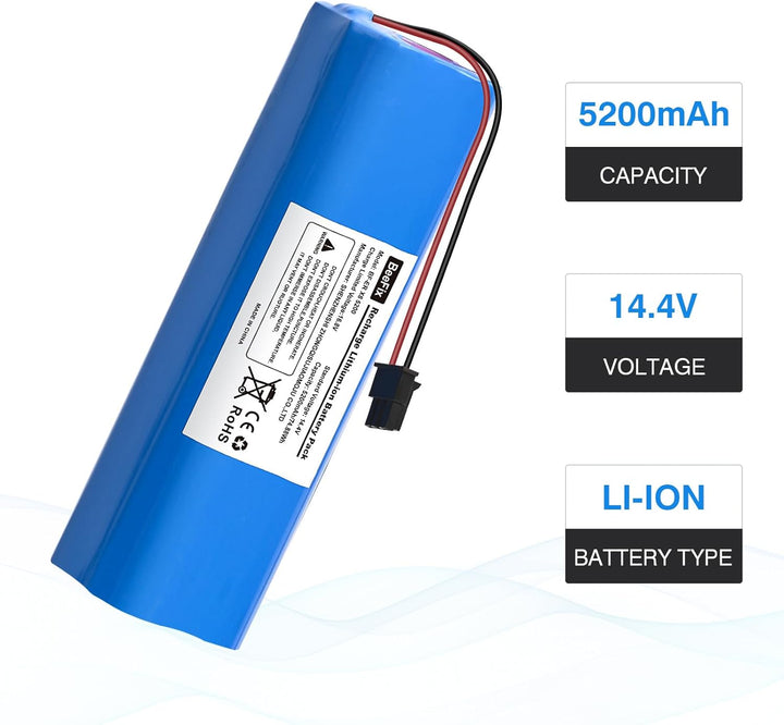 Beefix Ersatzakku für Eufy RoboVac X8, RoboVac X8 Hybrid, RoboVac X8 White, RoboVac X8 Hybrid White,