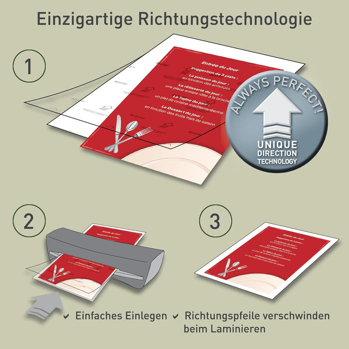 Leitz Heisslaminierfolien A4 175 mic, Laminierfolien in Premium-Qualität im 100er Pack, Glänzend, Tr