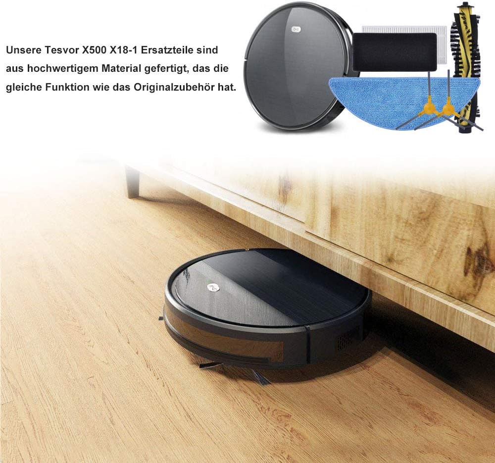 KEEPOW 13 Pack Ersatzteilset Kompatibel Tesvor M1 Tesvor X500 X500pro Saugroboter Tesvor S6 13 Pcs