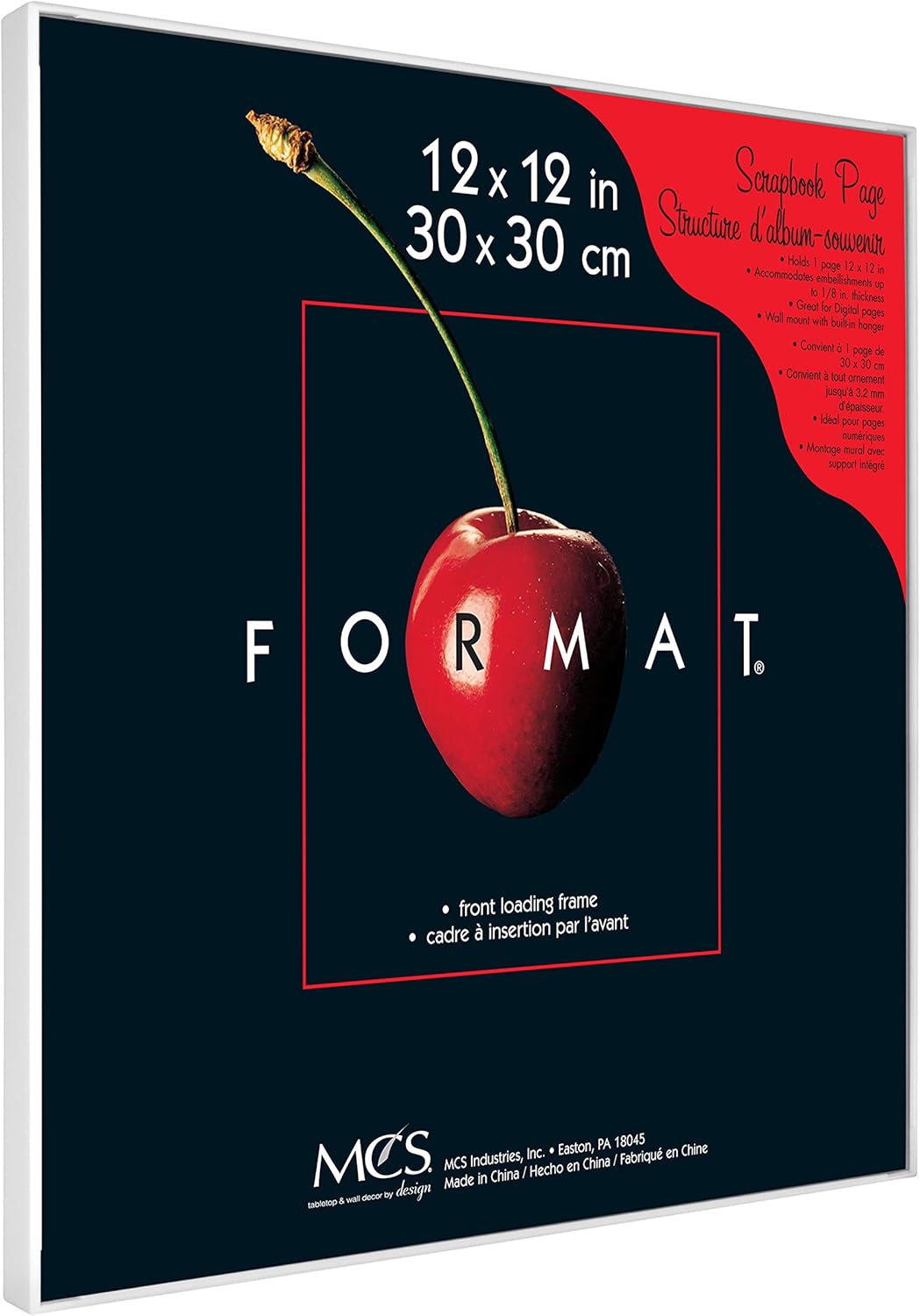 MCS Format Bilderrahmen, Galerie-Wandrahmen, Weiss, 12 x 12, 6 Stück 6er-Packung Weiss 12 x 12 in, 6