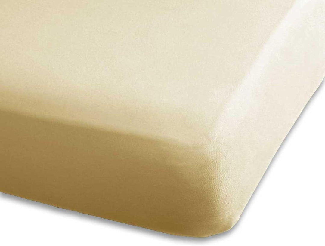 ESTELLA Spannbetttuch Feinjersey | Natur | 150x200 cm | passend für Matratzen 140-160 cm (Breite) x