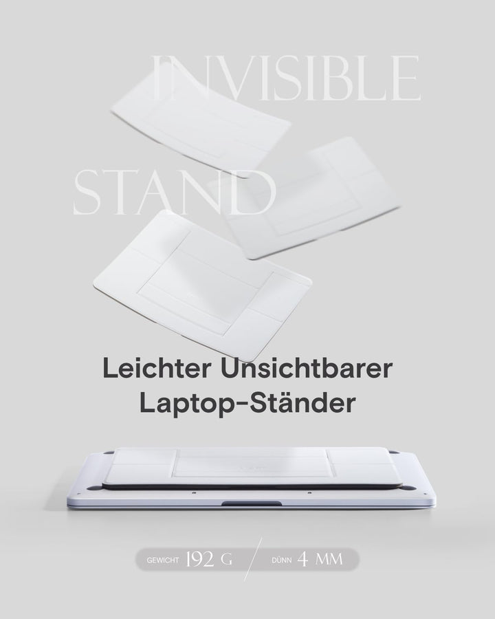 MOFT Laptop Ständer, Faltbarer Notebookständer mit 2 verstellbaren Winkeln, Tragbarer Universeller N