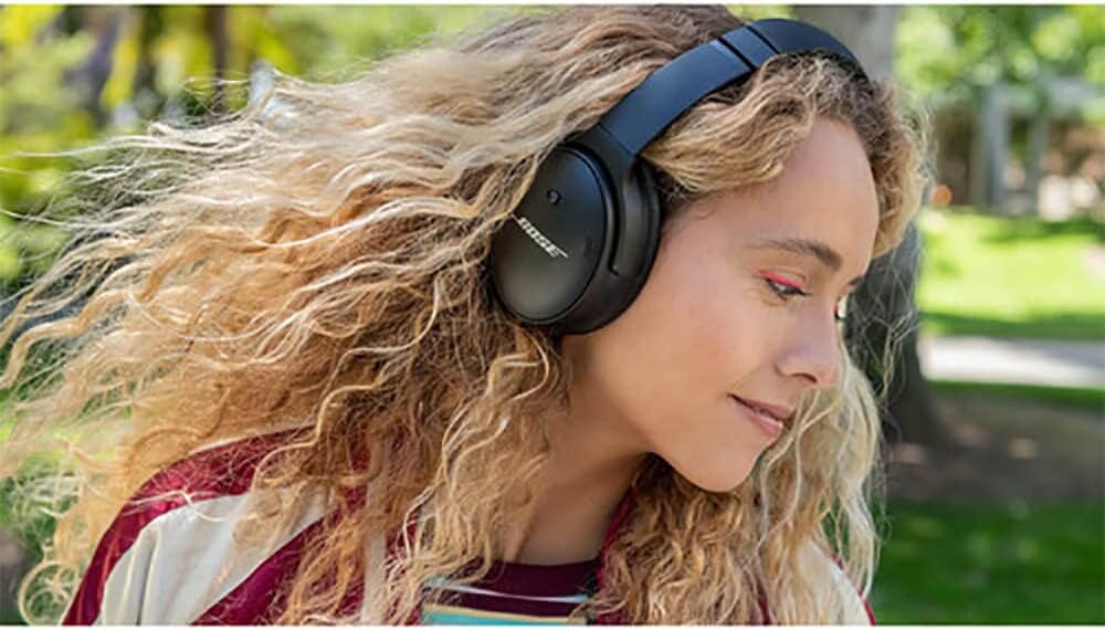 Bose QuietComfort 45 kabellose Noise-Cancelling-Bluetooth-Kopfhörer, Mikro, Einheitsgrösse, Schwarz