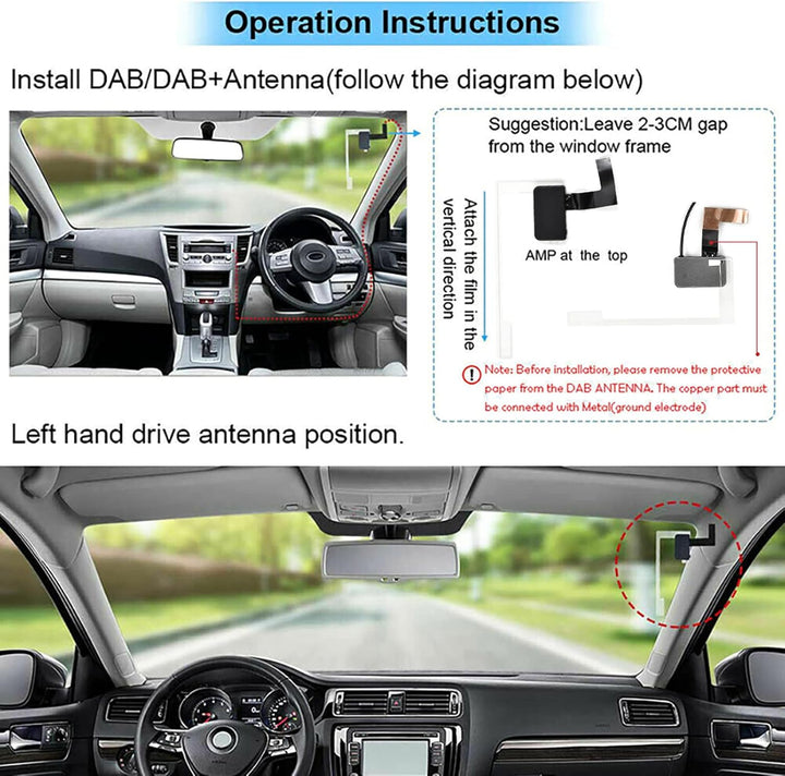 CAMECHO Car Kit DAB Adapter Radioempfänger, Universal DAB Modul mit Antenne für Android Autoradio 2