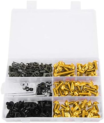 Verkleidungsschraubensatz, 198 Stück/Set Verkleidungsschrauben der Windschutzscheibe M5 M6 Schrauben