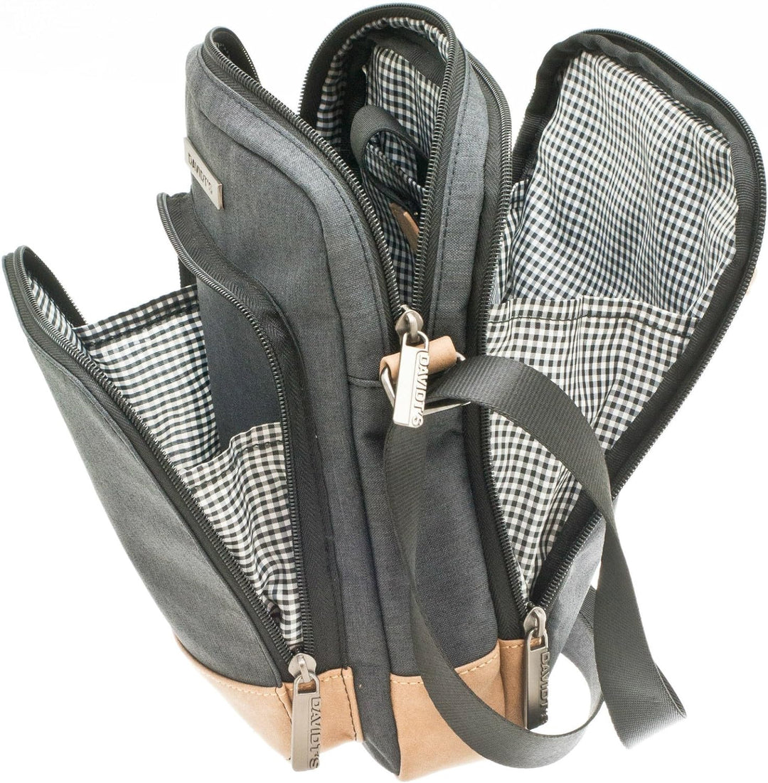 Bowatex Davidts Flugumhänger Umhängetasche 25x17x10 cm Anthrazit 258 010