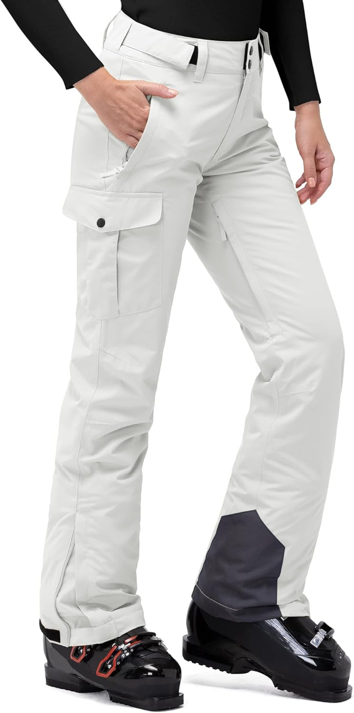 33,000ft Damen Skihose Outdoorhose Wasserdicht Winddichte Softshellhose Warme Gefütterte Thermohose