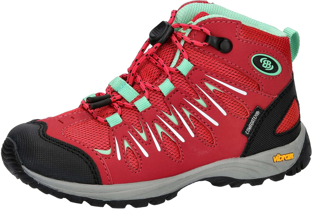Brütting Mädchen Expedition Kids High Cross-Laufschuh 28 EU Pink Mintgrün Weiss, 28 EU Pink Mintgrün