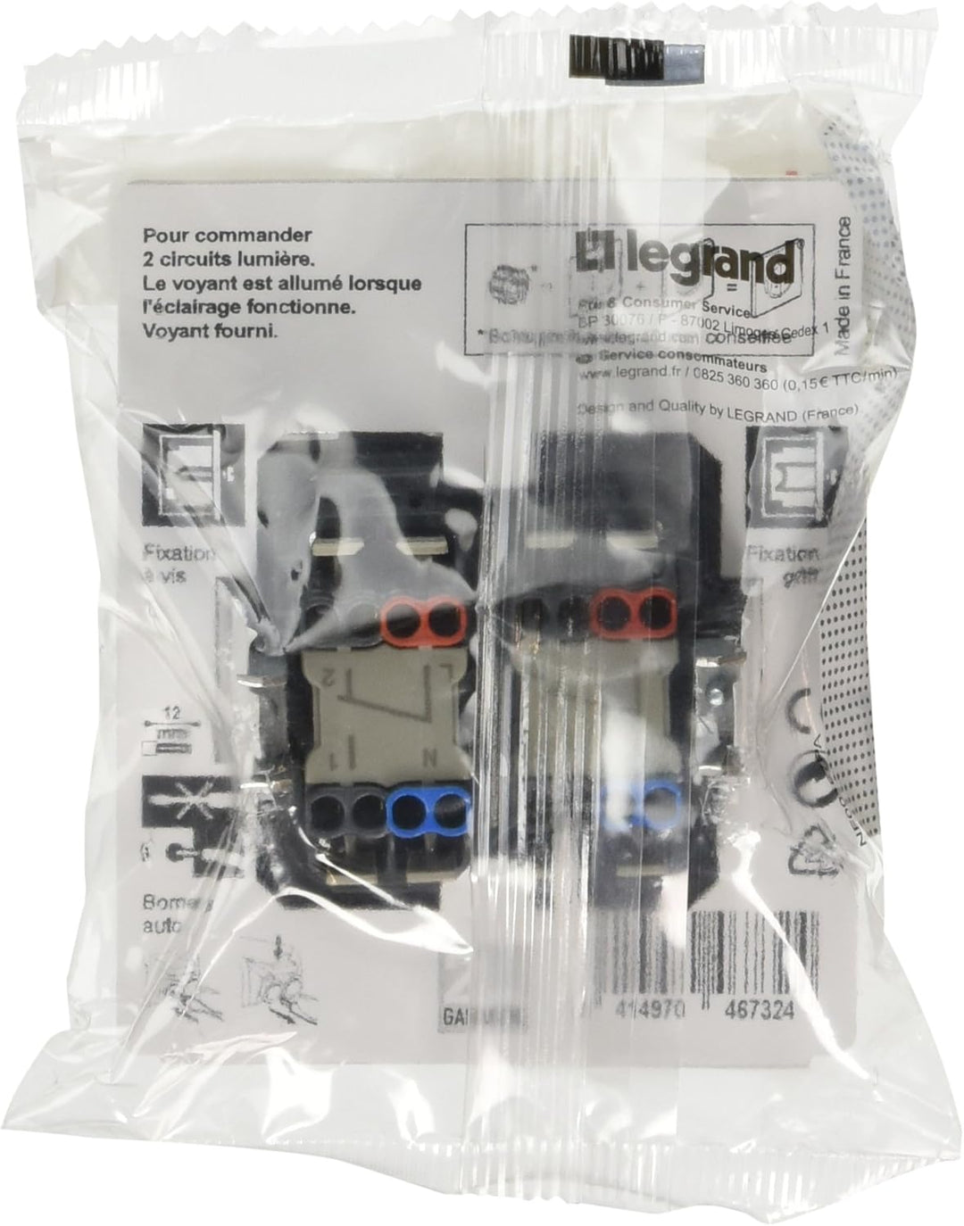 Legrand LEG99505 Celiane2-Control Schaltersteckdose 2-fach weiss Weiss Doppelbett, Weiss Doppelbett