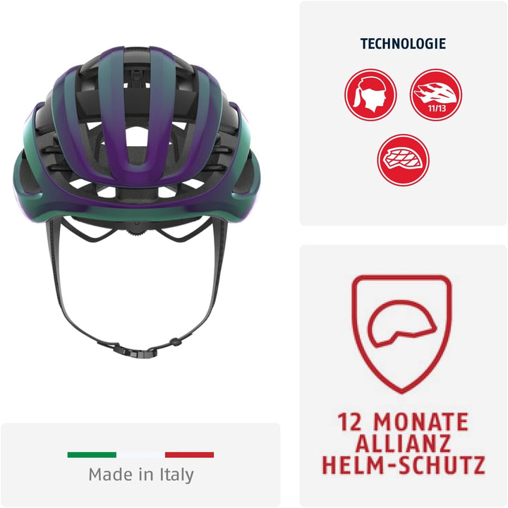 ABUS Rennradhelm AirBreaker - High-End Fahrradhelm für den professionellen Radsport - für Jugendlich
