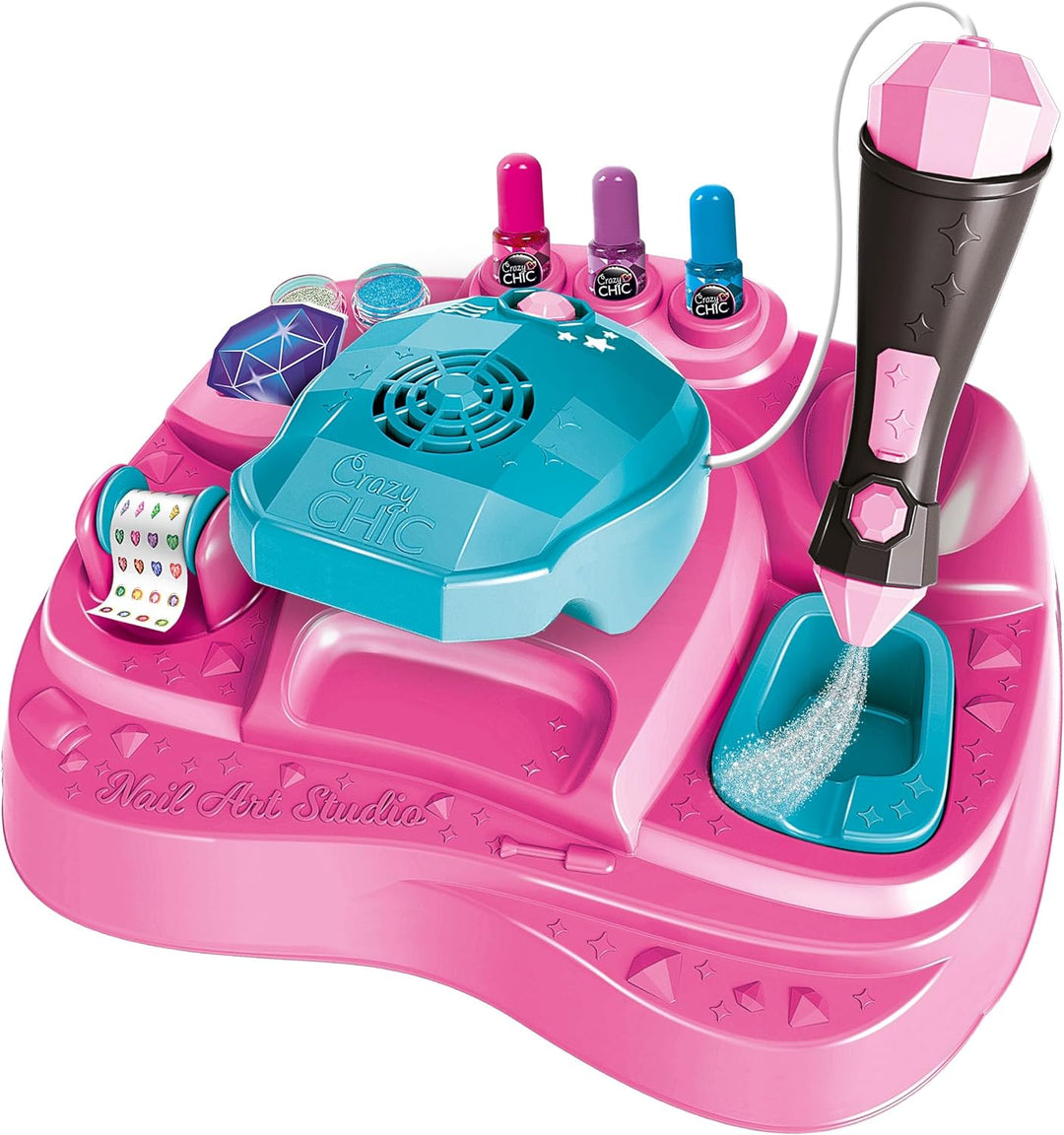 Clementoni Crazy Chic Superstar Nageldesign - Nagelstudio für Kinder ab 6 Jahren - Inkl. Nagellacke,