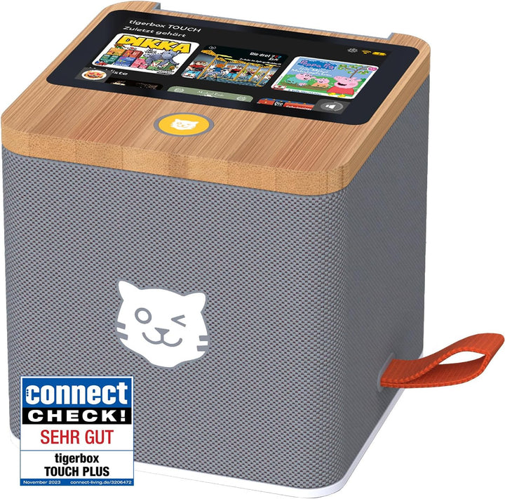 tigermedia tigerbox Touch Plus grau mit extra Langer Akkulaufzeit und Bluetooth Kopfhöreranschluss,