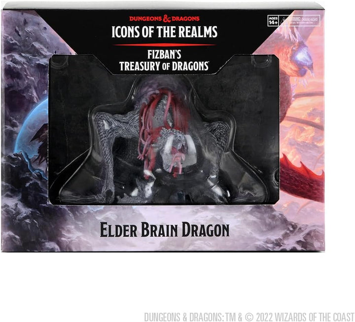 D&D Fizban's Treasury of Dragons Premium Set 1 Elder Brain Dragon: D&D Icons of The Realms Miniature