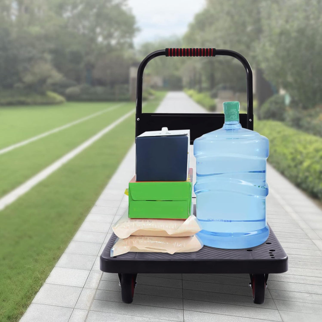 Plateauwagen bis 400 kg Tragkraft Transportwagen Handwagen Transportroller Klappbar Faltwagen Transp