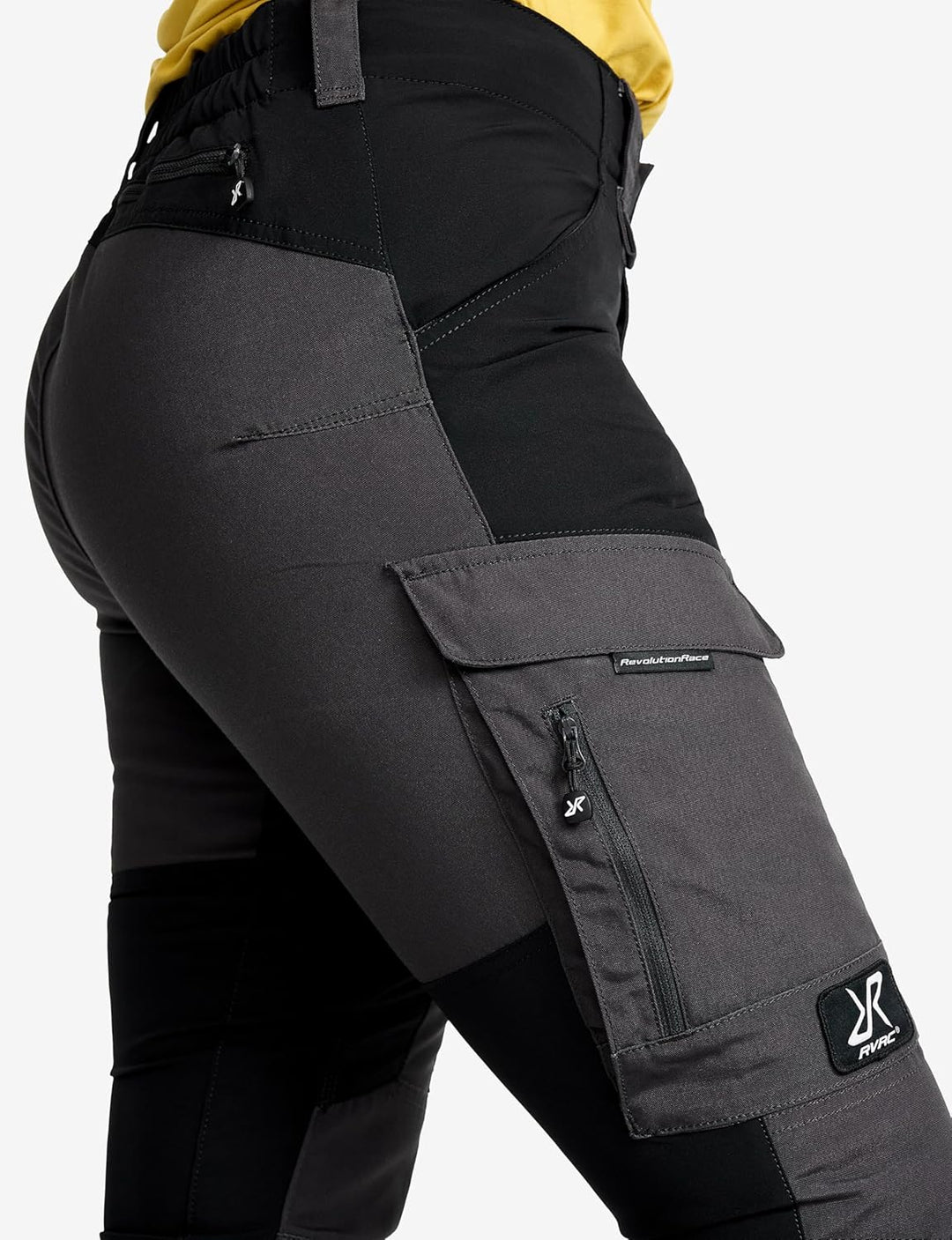 RevolutionRace Damen RVRC GP Pants, Hose zum Wandern und für viele Outdoor-Aktivitäten, Jet Black, X