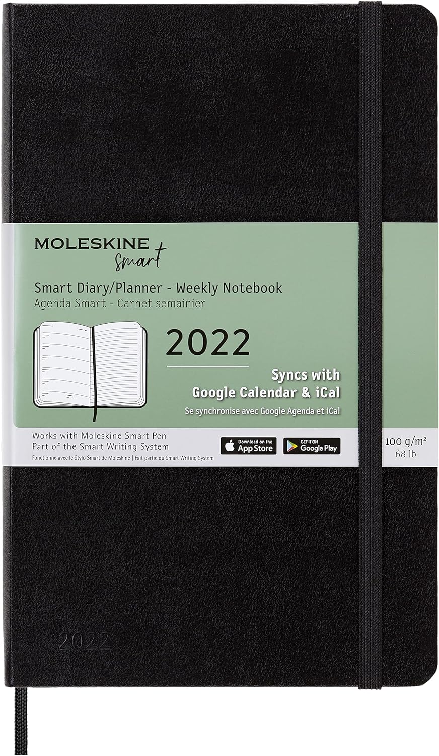 Moleskine - Smart Diary 12 Monate, Digitaler Kalender Planer 2022, Digitaler Wochenplaner, Wochenpla