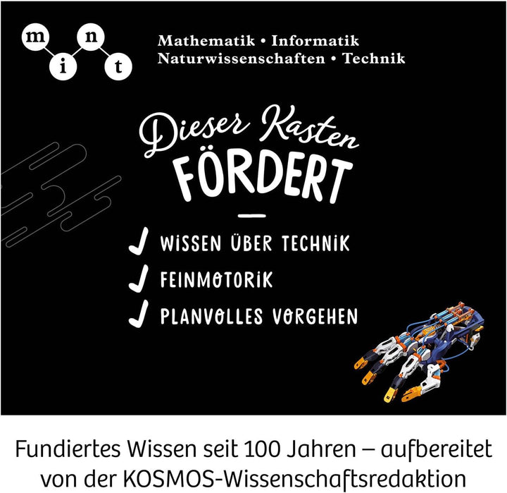 KOSMOS 620844 Cyborg-Hand - hydraulisch gesteuerte XXL-Roboter-Hand, grössenverstellbar, auch für Li