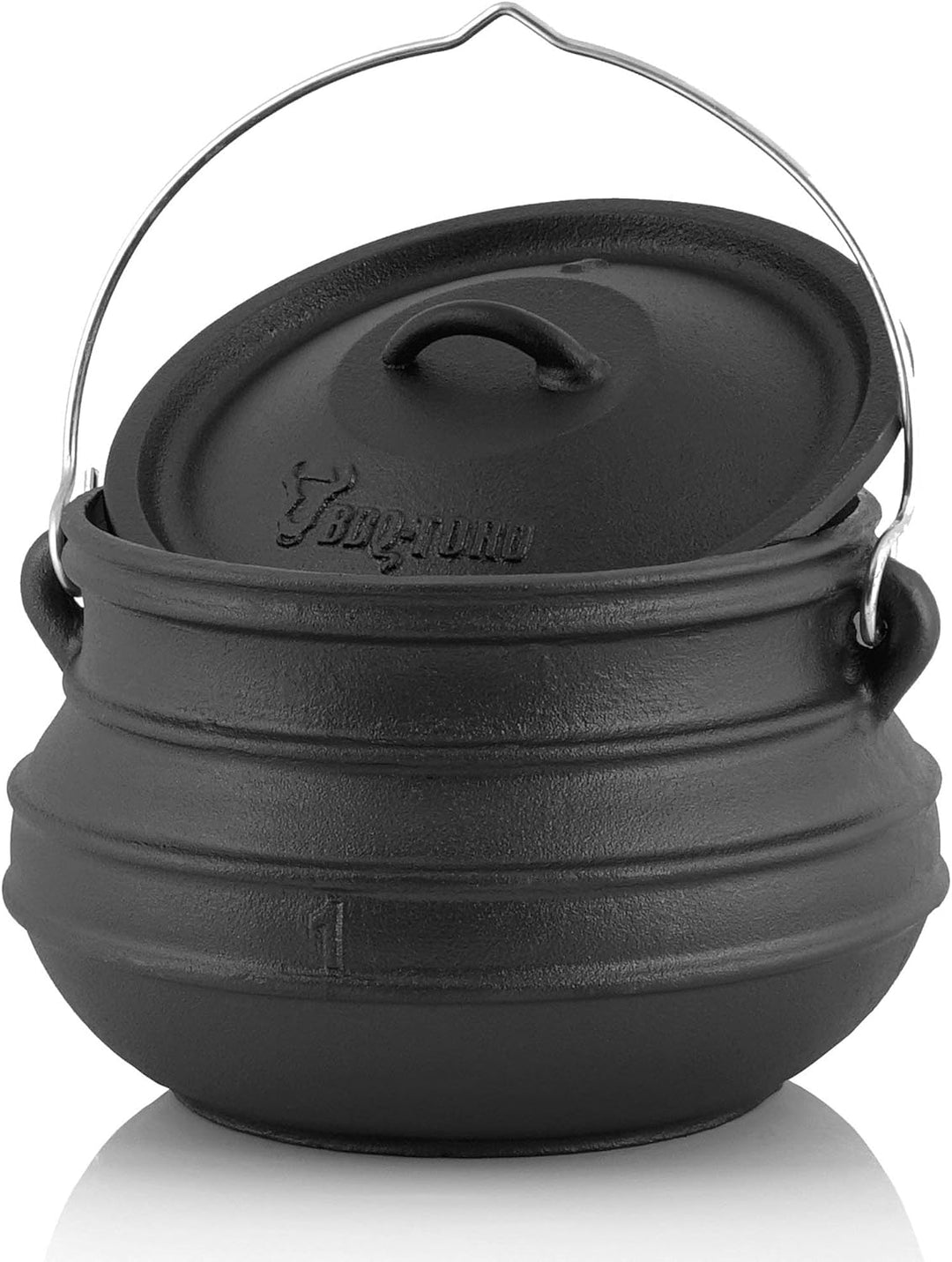 BBQ-Toro Potjie | Gusseisen Hexenkessel Potjie #1, ca. 3 Liter | Guss Topf ohne Füsse | Südafrikanis