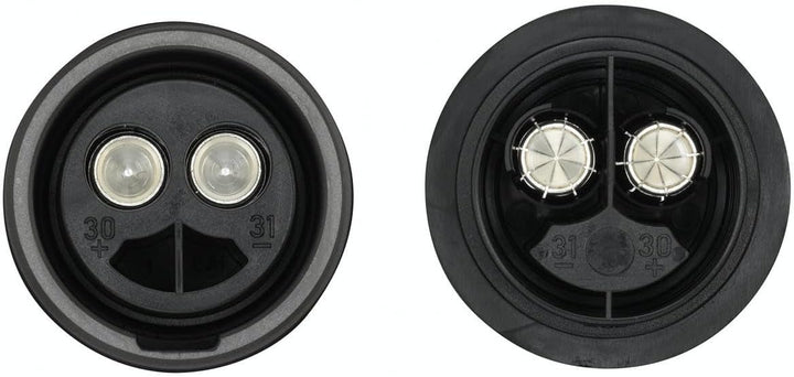 HELLA 8JB 001 935-051 Steckdose - 24V - 2-polig - Aluminium - nato-oliv