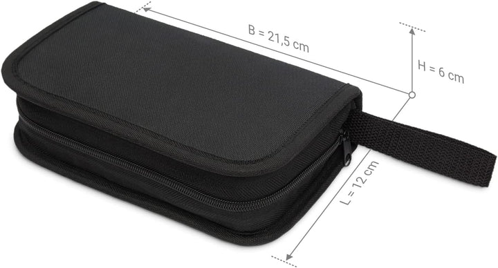 deleyCON Netzwerk Werkzeug Set 4-teilig mit Tasche LSA Auflegewerkzeug Abisolierzange Kabeltester Cr