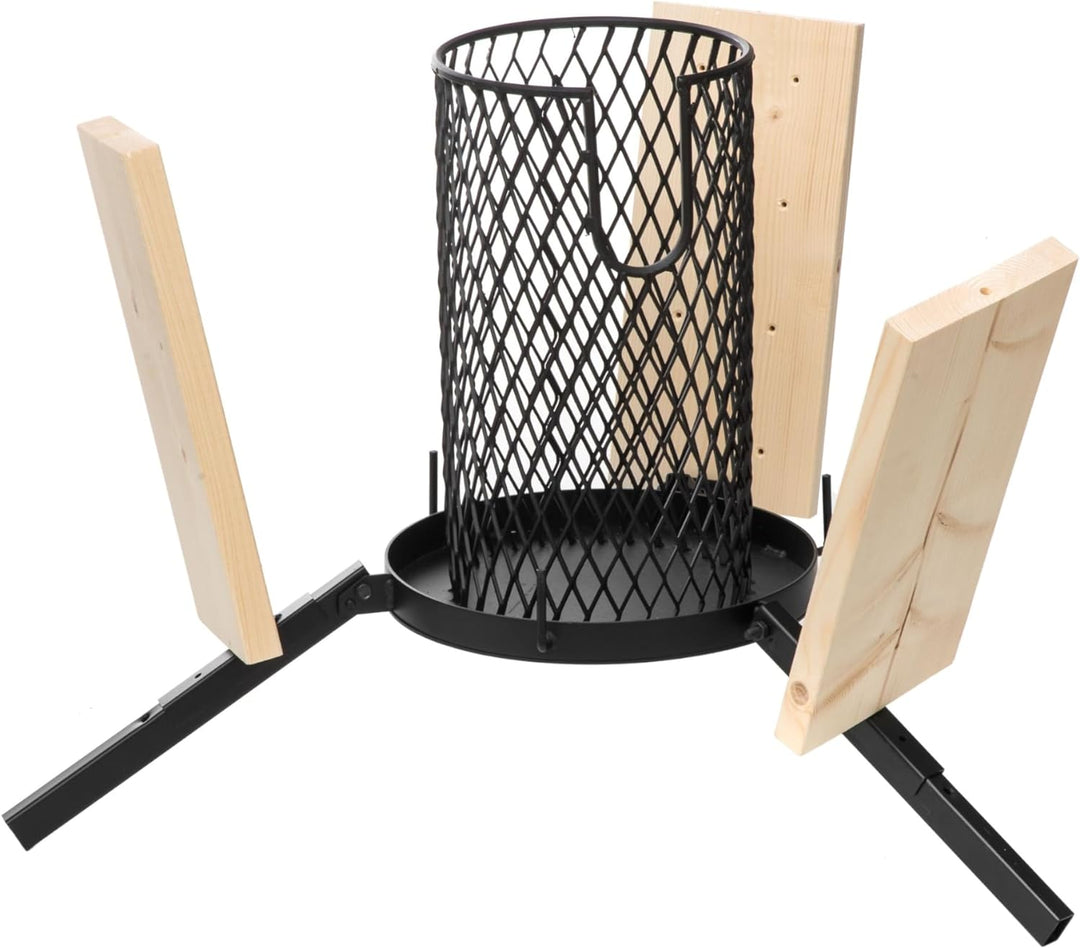 Flammlachs Grill | Feuerkorb | 3x Flammlachsbretter + 20x Holzstifte | Finnland