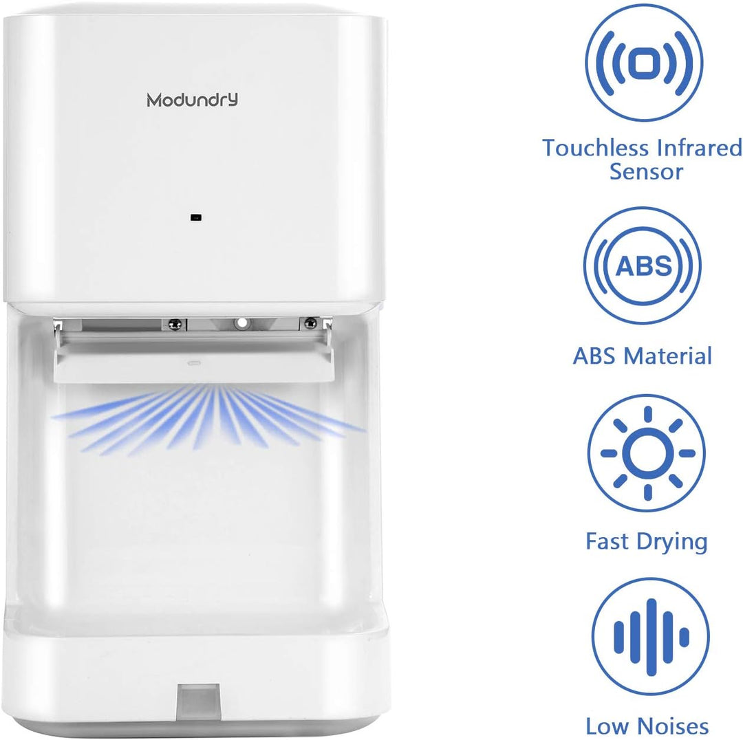 Modundry Automatischer Elektrischer Händetrockner Hochgeschwindigkeits mit Ablaufschale für Gewerbli