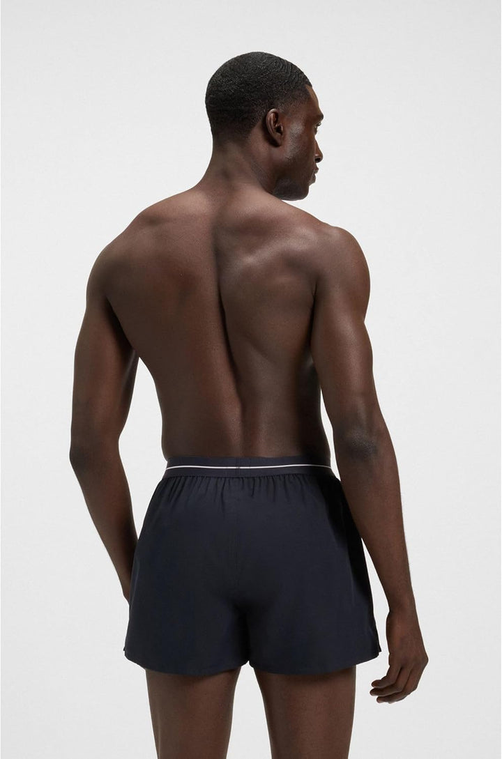 BOSS Herren Boxershorts, 2er Pack S New - Dark Blue405, S New - Dark Blue405