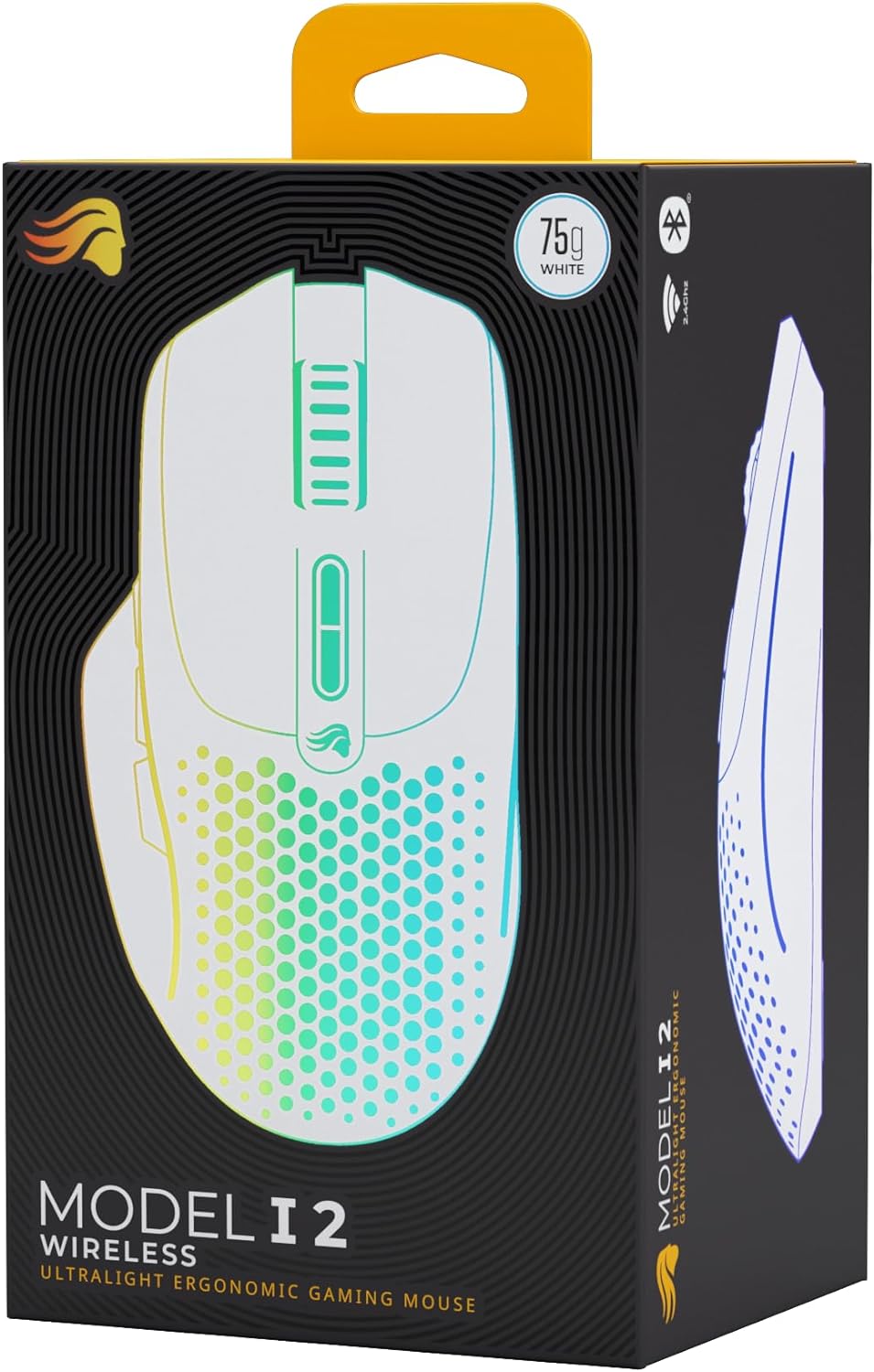 Glorious Gaming Model I 2 Wireless Gaming Mouse – Hybrid 2.4Ghz & Bluetooth, 75 g superleicht, 9 Tas