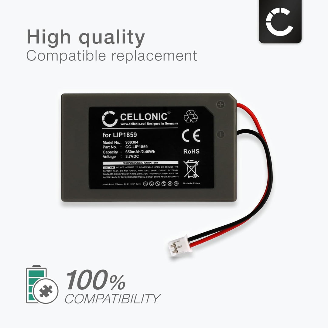 CELLONIC 2X Ersatz Akku LIP1859 LIP1472 kompatibel mit Sony Playstation 3 SIXAXIS Controller Ersatza