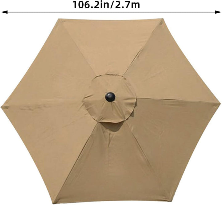 kyaoayo Ersatz-Regenschirmstoff, Sonnenschirm-Ersatzabdeckung, Anti-Ultraviolett-Überdachungsabdecku