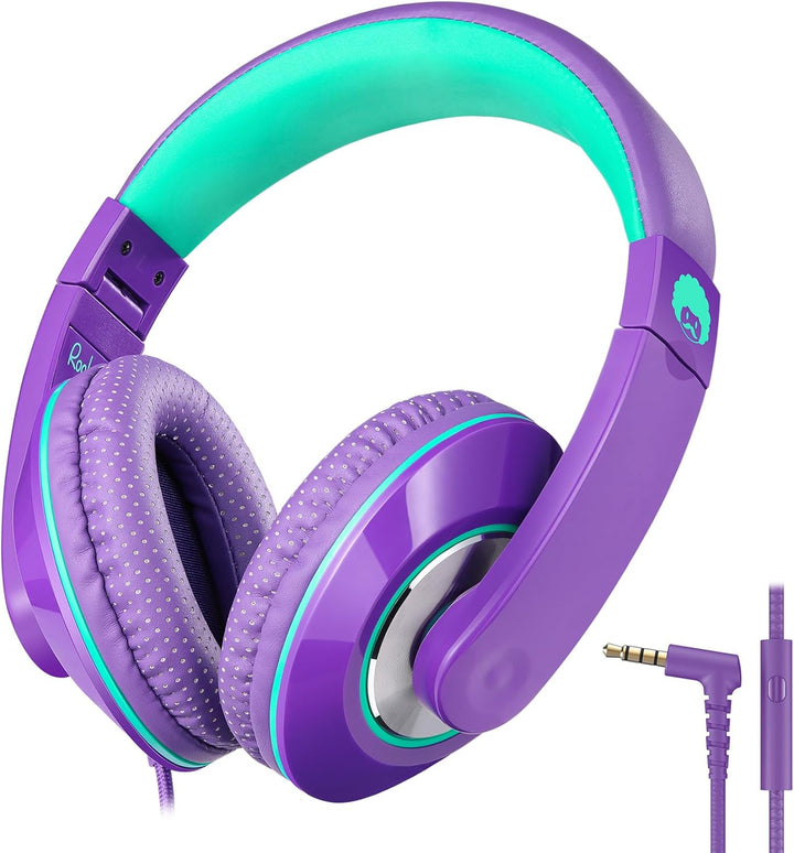RockPapa Comfort+ Kinder Kopfhörer für Schule Jungen, Kopfhörer Kinder mit Kabel, Faltbar, 3,5 mm Ja