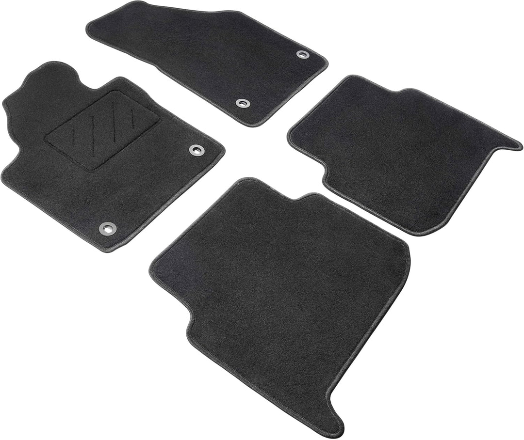 WALSER Auto Teppiche kompatibel mit VW Touran 02/2003-2006, 7-Sitzer, 100% passgenaue Auto Fussmatte