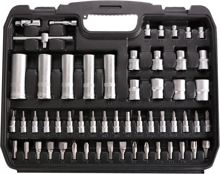 SIXTOL TOOL SET 108 Gola-Set im Koffer | 1/4" & 1/2" Ratsche | Metallverschluss 108 Gola set, 108 Go