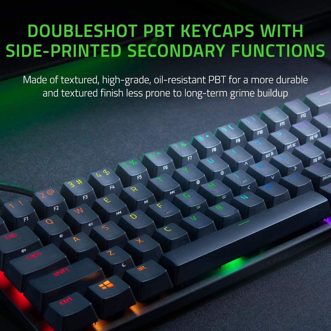 Razer Huntsman Mini (Purple Switch) - Kompakte 60% Gaming Tastatur (Klickende Optisch-Mechanische Sw