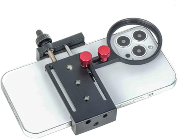 Came-TV Aluminium-Handy-Stativhalterung mit 52 mm Adapter für Filter und Objektiv mit Kaltschuhhalte