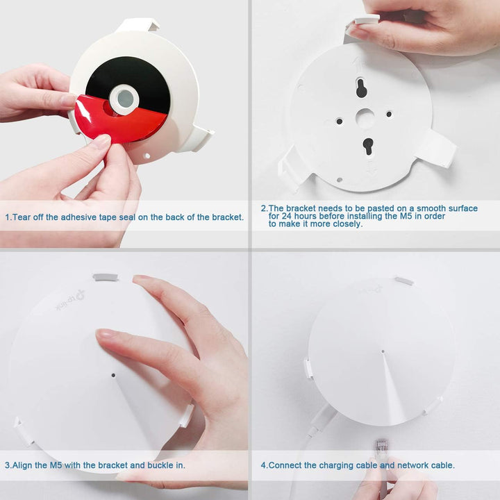 HOLACA Wandhalterung VHB Stick On für TP-Link Deco M5, TP-Link Deco P7 Whole Home Mesh WiFi System,
