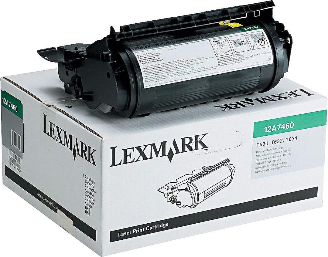 Lexmark 12A7460 T63X Tonerkartusche 5.000 Seiten Rückgabe, schwarz