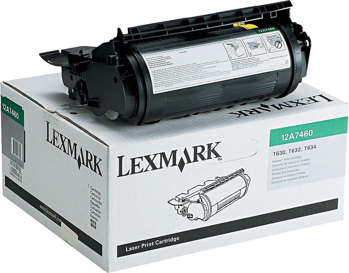 Lexmark 12A7460 T63X Tonerkartusche 5.000 Seiten Rückgabe, schwarz