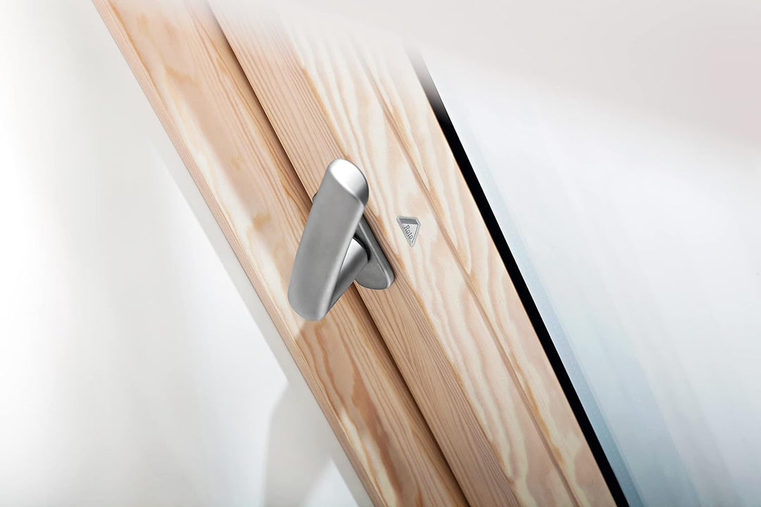 Original Roto Fenstergriff | Fenster Griff für Dachfenster der Baureihe R4 und R7 Holz | Farbe Silbe