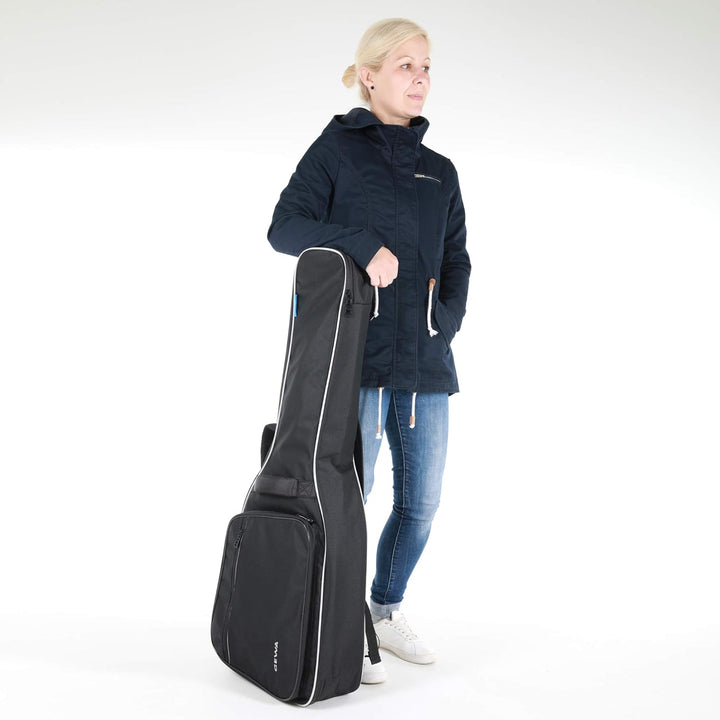 GEWA Gig Bag Economy 12mm für E-Bass, schwarz (reissfest und wassergeschützt, 12mm Polsterung, Luxus