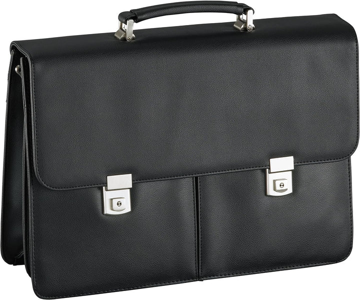 Aktentasche-Arbeitstasche-Umhängetasche Tasche-Schwarz 42 x30x16cm–Bowatex
