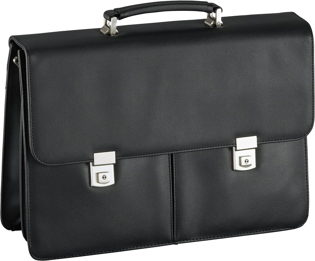 Aktentasche-Arbeitstasche-Umhängetasche Tasche-Schwarz 42 x30x16cm–Bowatex