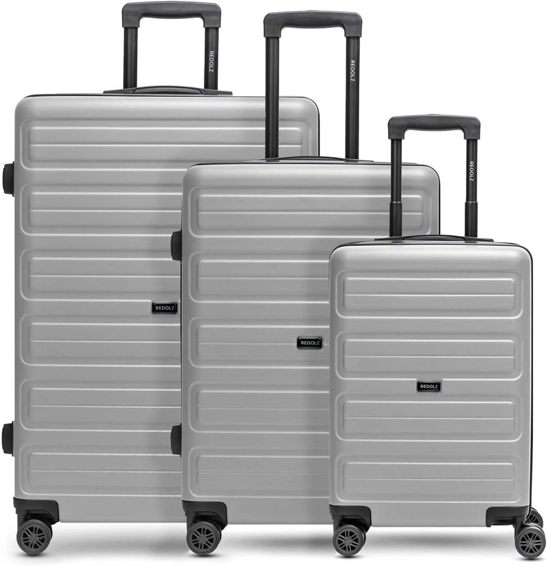 REDOLZ Hartschalen Koffer-Set 3-teilig | Leichte Reise-Trolleys aus hochwertigem, robustem ABS Mater