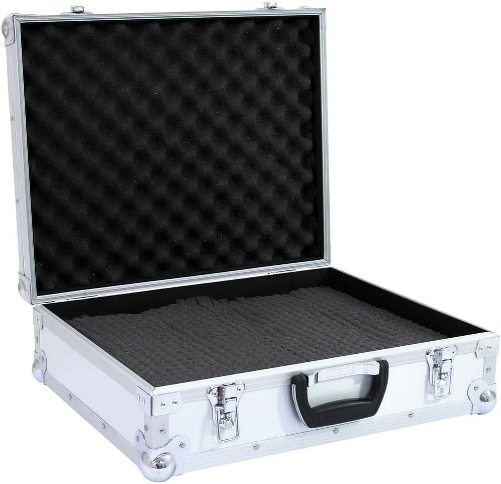 ROADINGER Universal-Koffer-Case FOAM GR-1 alu | Flightcase mit flexibler Schaumeinlage und 480 x 380