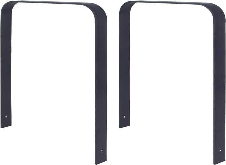 2x Fahrradanlehnbügel aus Flachstahl zum Einbetonieren | Fahrradständer Anlehnbügel Anlehnständer Po