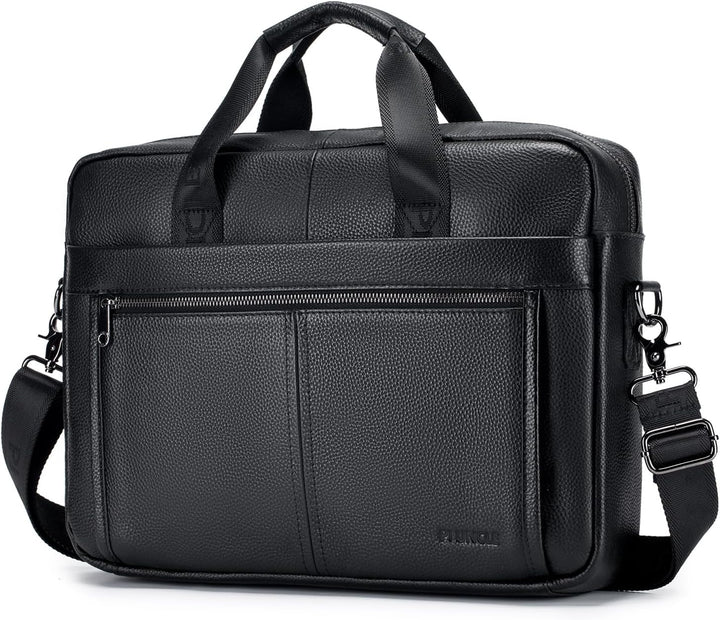 BAGZY Laptoptasche 15.6 Zoll Aktentasche Herren Umhängetasche Geschenk für Männer Handtasche für Mä