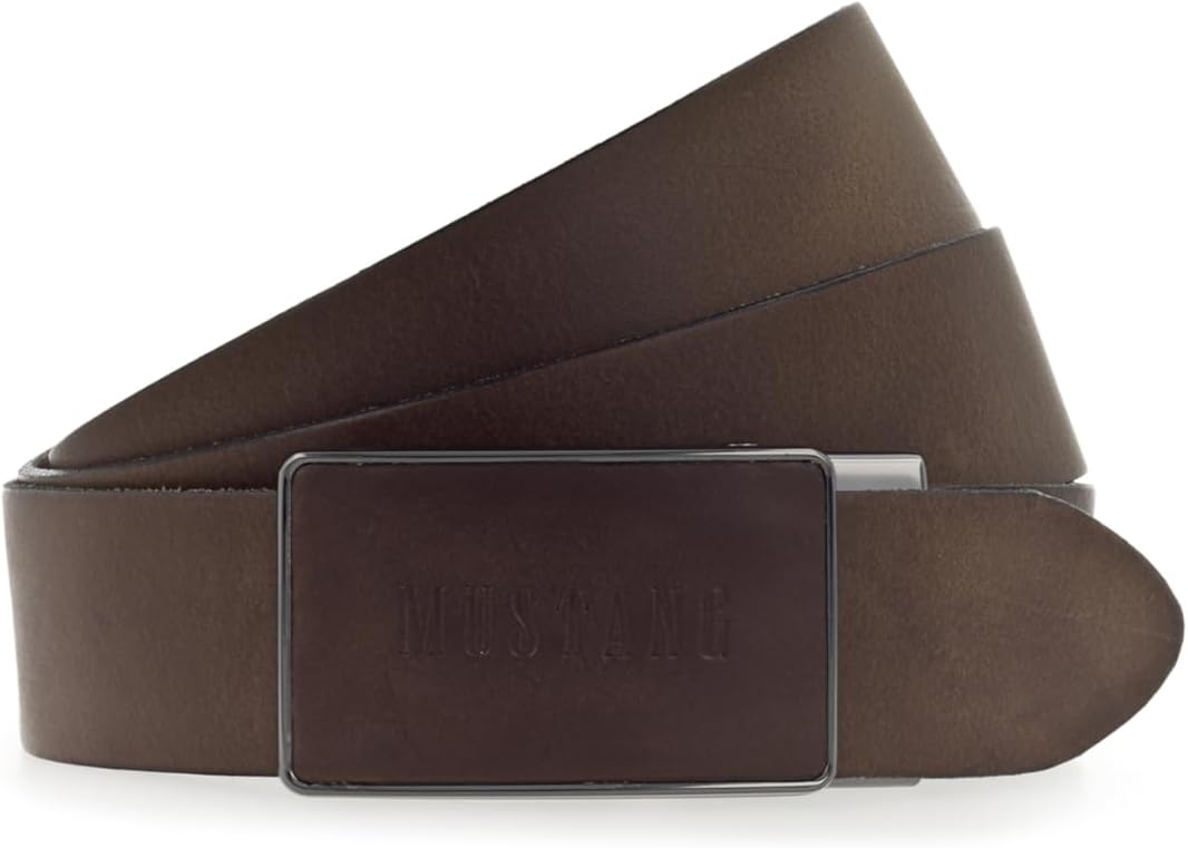 MUSTANG Herren Fit Echtledergürtel Baileys W85, Baileys W85
