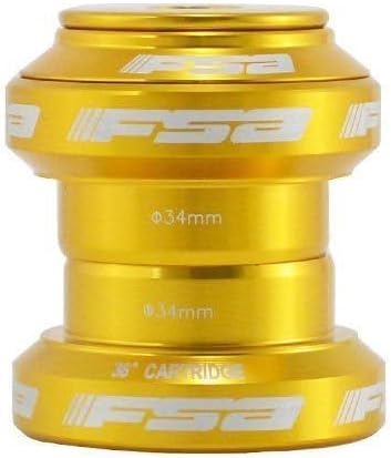 FSA Orbit MX 1-1/8Inches Threadless MTB Road Headset with Top Cap, Gold , NO.20 , XTE1506