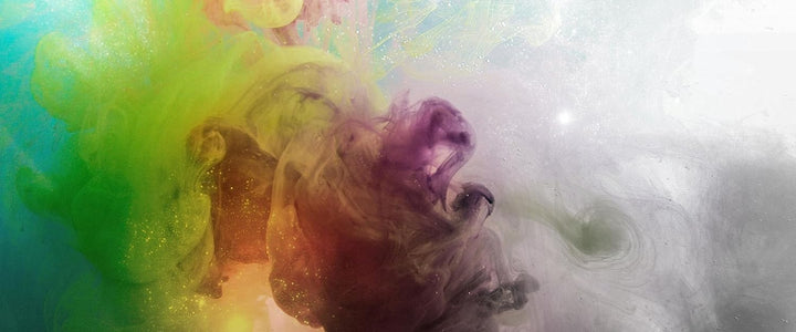 Glasbild Panorama | Wandbild aus Echtglas | mystisch verfärbte Wirbel | 100x40 cm | inkl. Aufhängung