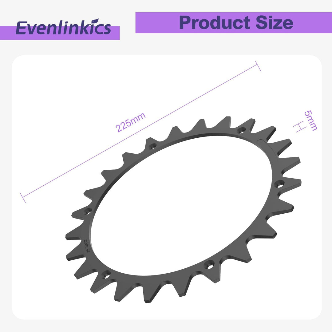 Evenlinkics Mähroboter Rasenmäher-Spikes, für Worx Landroid L, 225 mm Mähroboter-Spikes mit 12 Schra